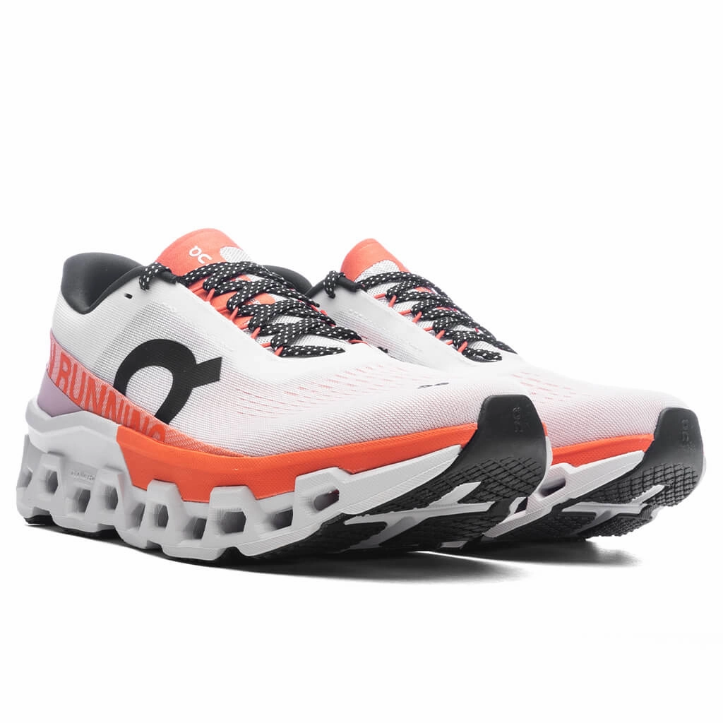Cloudmonster - White/Flame On Cloud Cushion Running Shoes