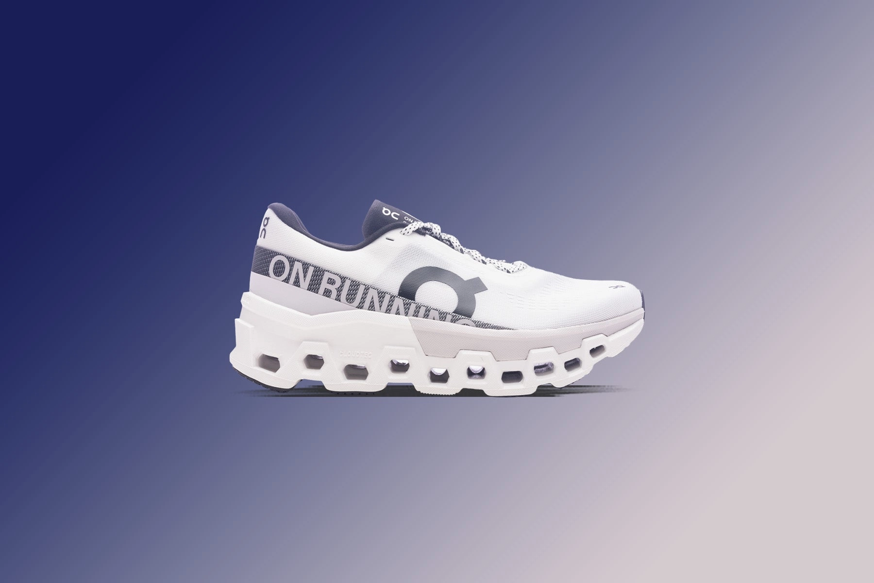 Cloudmonster - White/Frost On Cloud Cushion Running Shoes