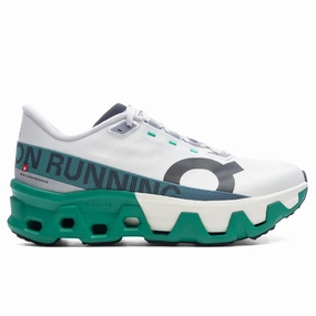 Cloudmonster Hyper - White/Mint On running shoes with cloud cushioning