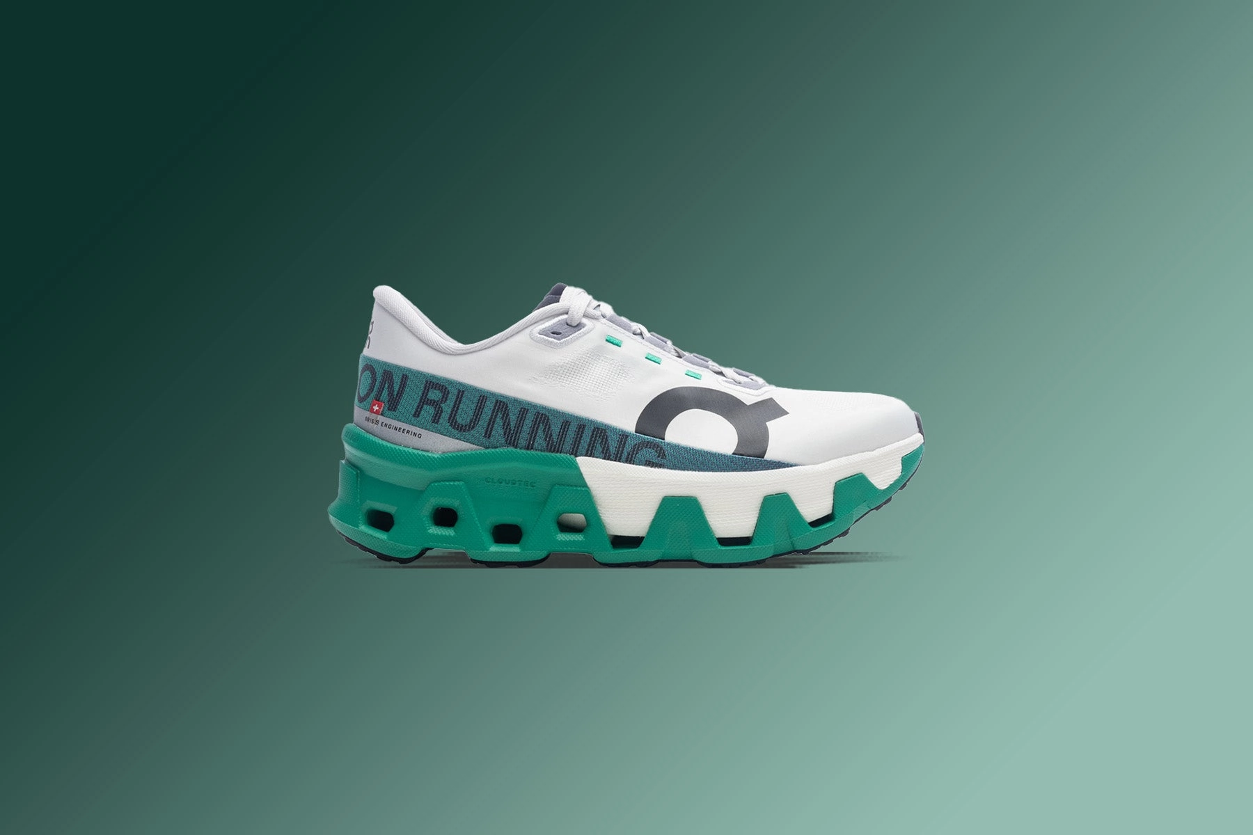 Cloudmonster Hyper - White/Mint On Cloud Cushion Running Shoes