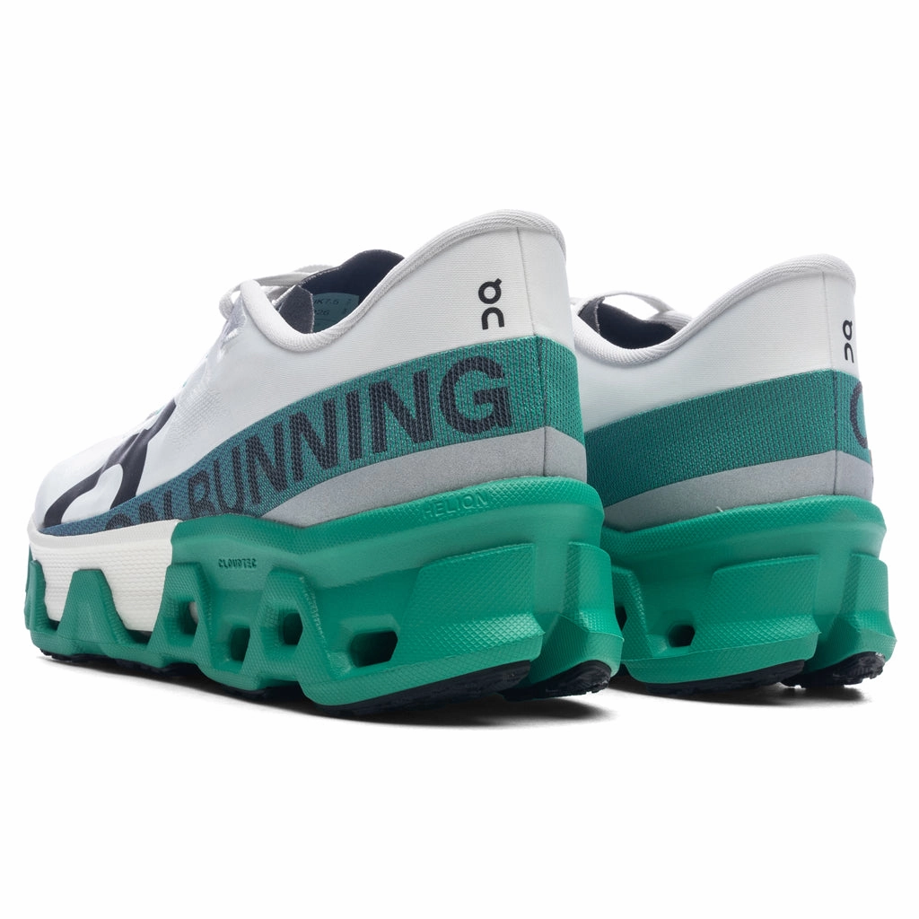Cloudmonster Hyper - White/Mint On Cloud Cushion Running Shoes