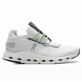 Cloudnova - White/Mineral On running shoes with cloud cushioning