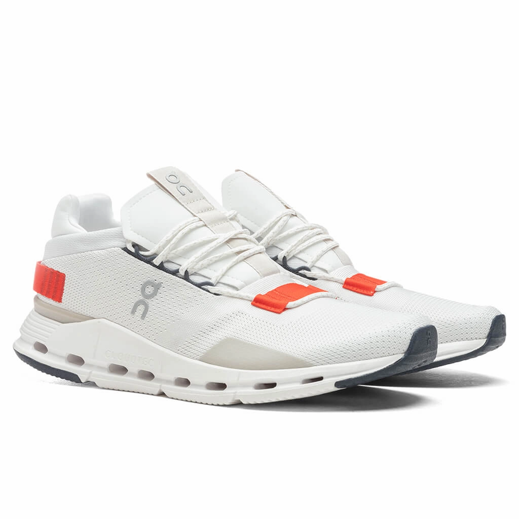 Cloudnova - White/Red On Cloud Cushion Running Shoes