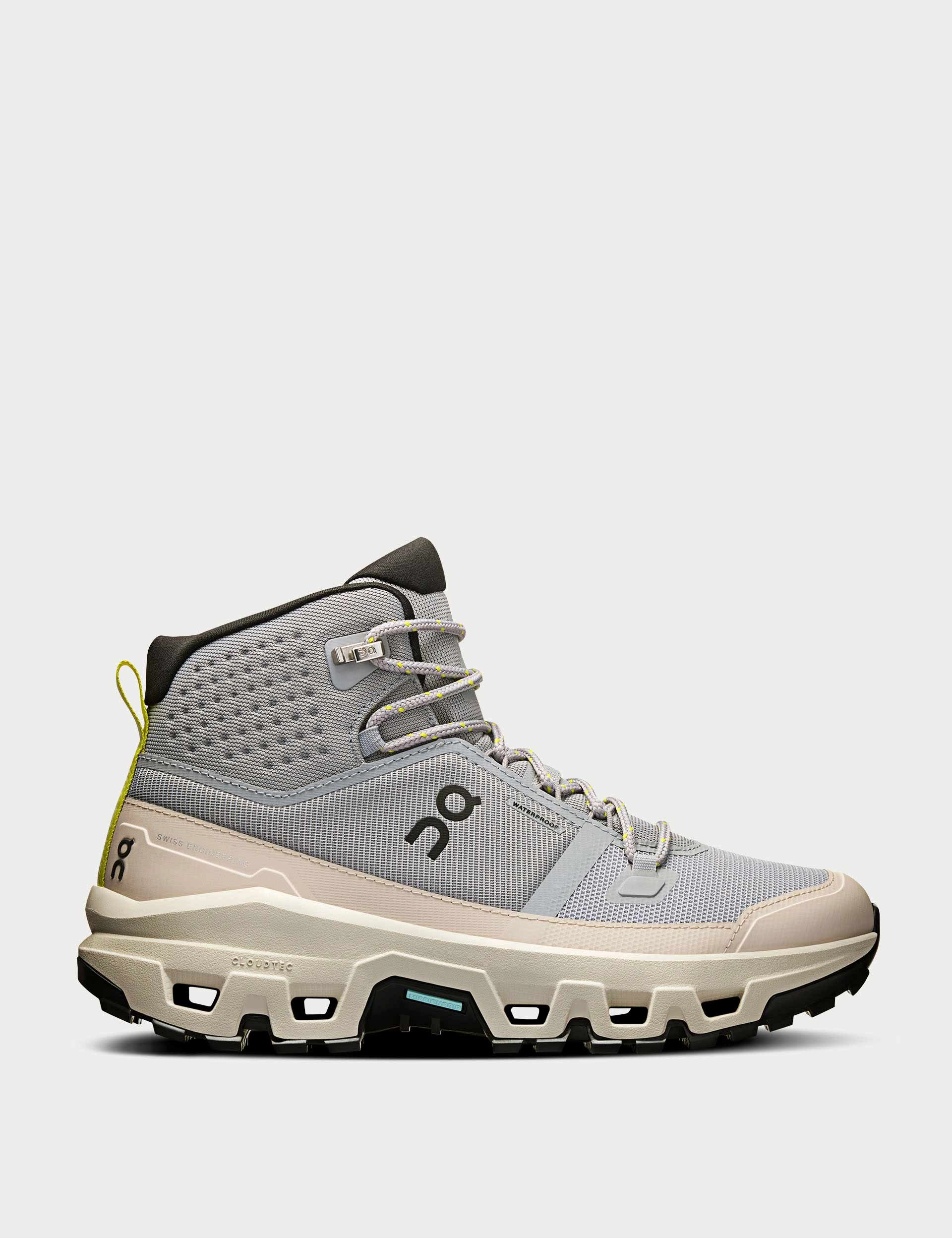 Cloudrock Mid WP - Alloy/Ice On athletic shoes with speedboard support