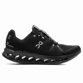 Cloudsurfer - Black On running shoes with cloud cushioning