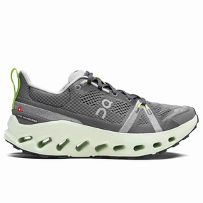 Cloudsurfer Trail - Iron/Lima On running shoes with cloud cushioning