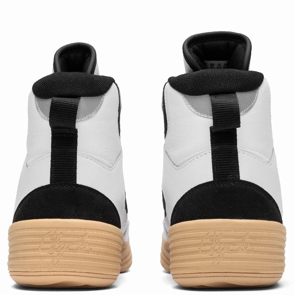 Clyde All Pro Kuzma Mid - White/Pebble Puma Suede Street Sneakers