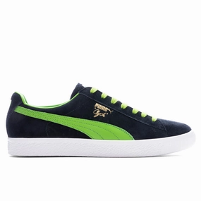 Clyde Clydezilla MIJ - Navy/Lime Smash Puma sneakers for casual streetwear