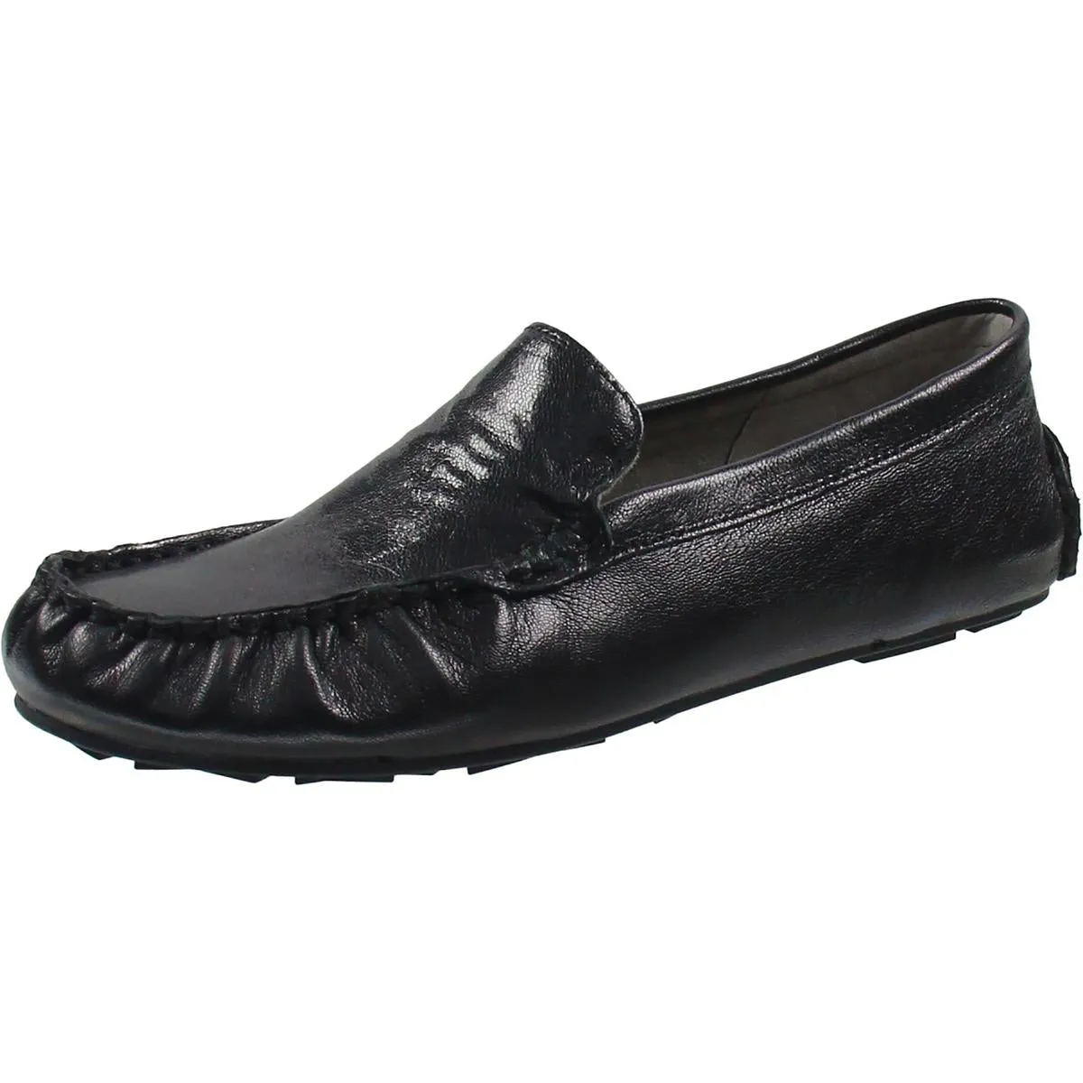COBY Womens Solid Leather Moccasins
