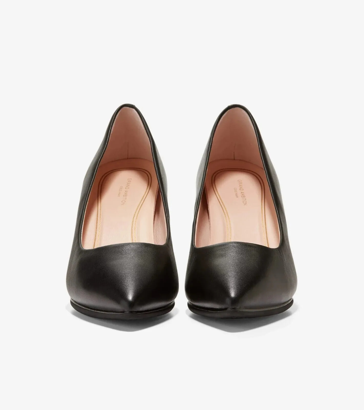 Cole Haan Grand Ambition W15828-001 Heels Women's 9.5 Black Leather Pump ZPO1443
