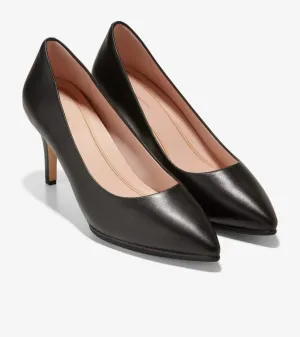 Cole Haan Grand Ambition W15828-001 Heels Women's 9.5 Black Leather Pump ZPO1443