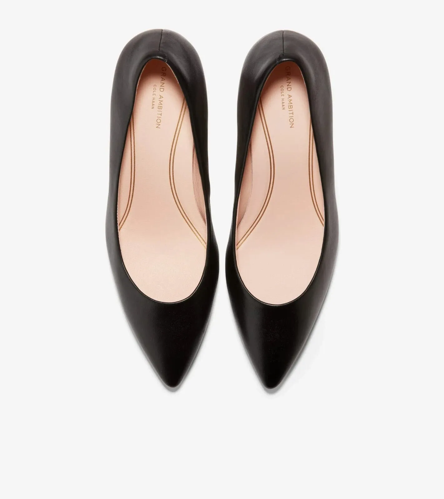 Cole Haan Grand Ambition W15828-001 Heels Women's 9.5 Black Leather Pump ZPO1443