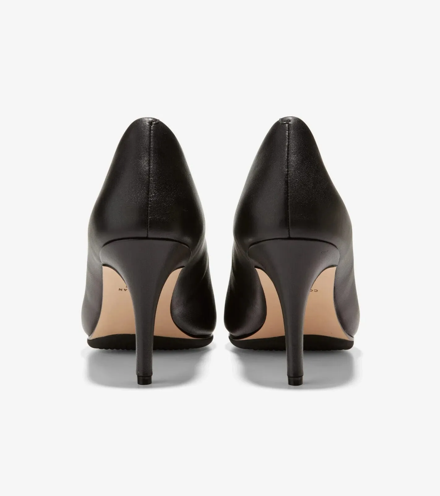 Cole Haan Grand Ambition W15828-001 Heels Women's 9.5 Black Leather Pump ZPO1443