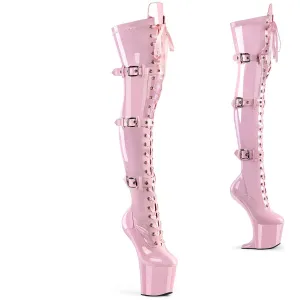 CRAZE-3028 Baby Pink Stretch Patent/Baby Pink