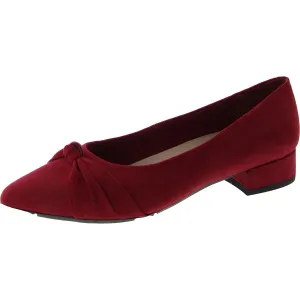 Cristen 2 Womens Round Toe Slip On Kitten Heels