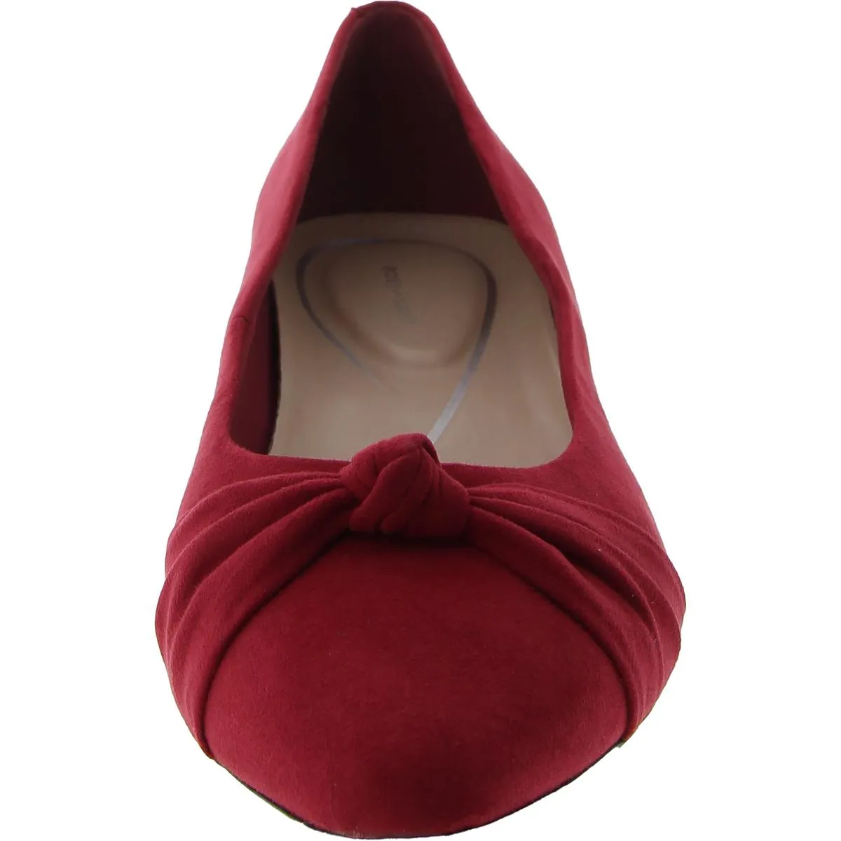 Cristen 2 Womens Round Toe Slip On Kitten Heels