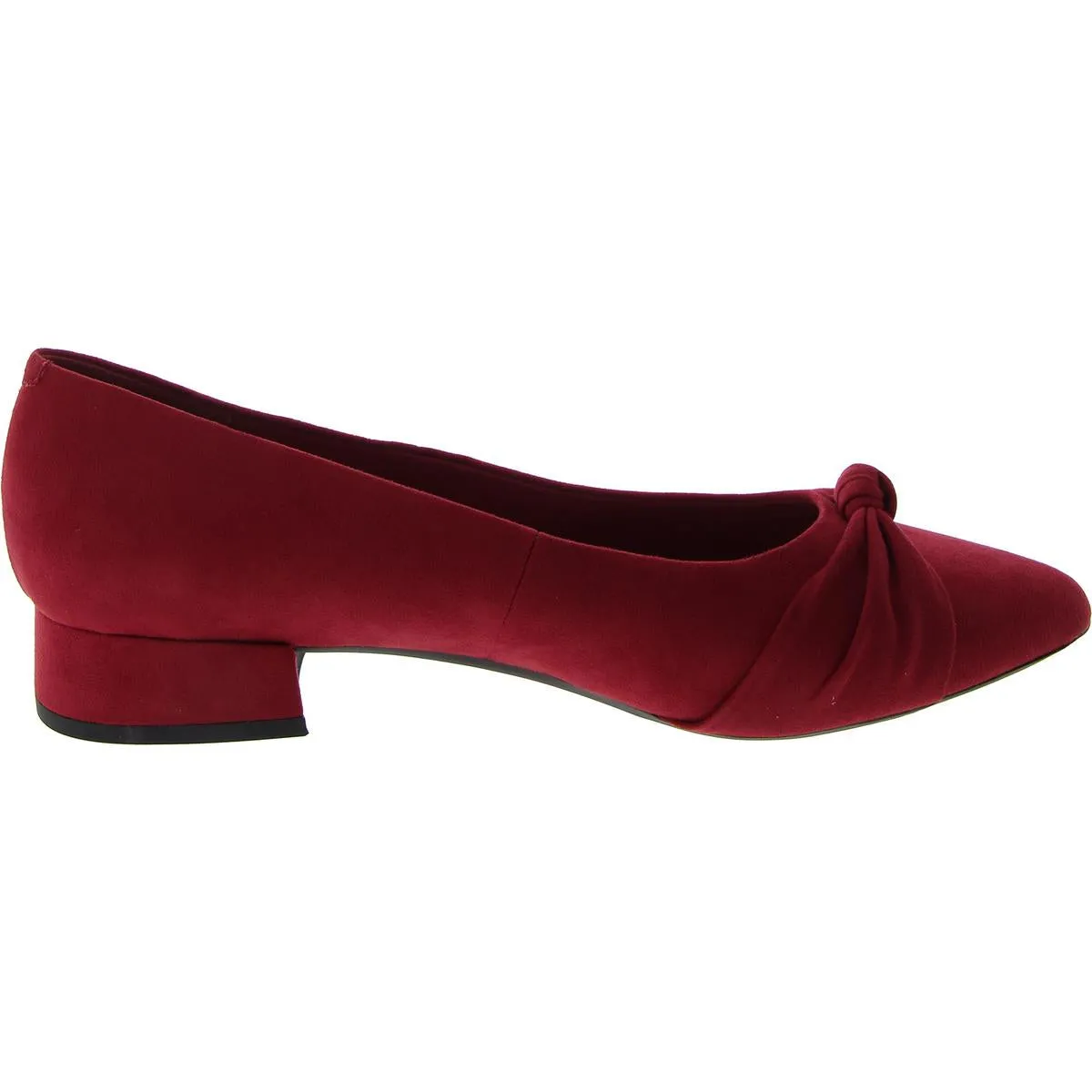 Cristen 2 Womens Round Toe Slip On Kitten Heels