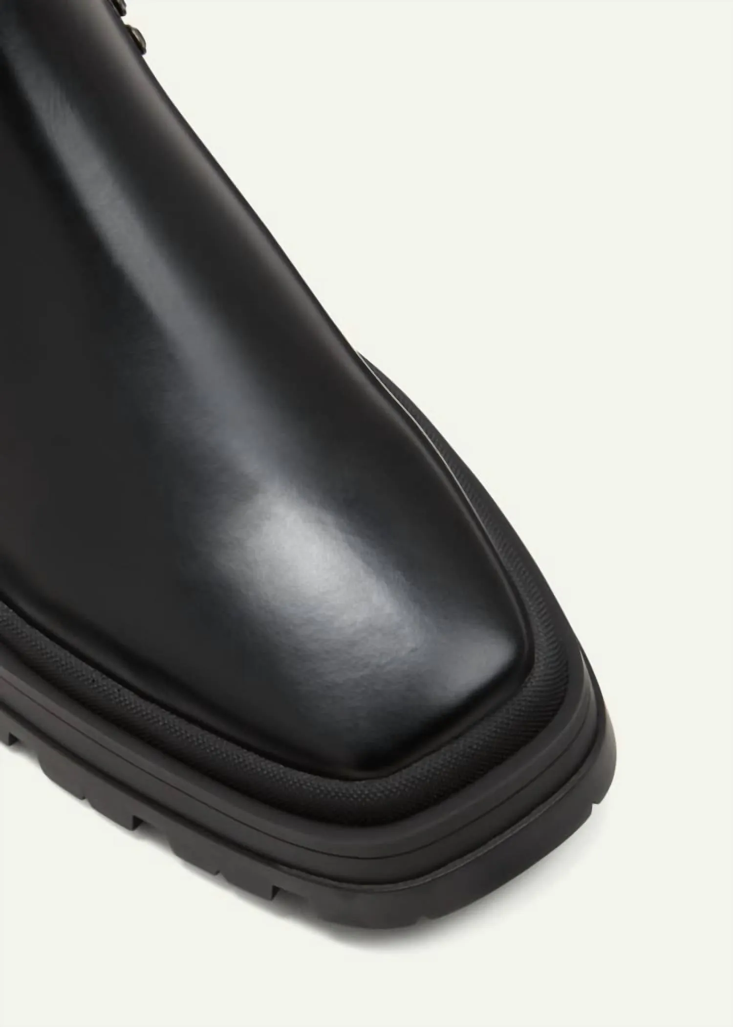 Crystal Embellished Boot In Black