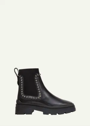 Crystal Embellished Boot In Black