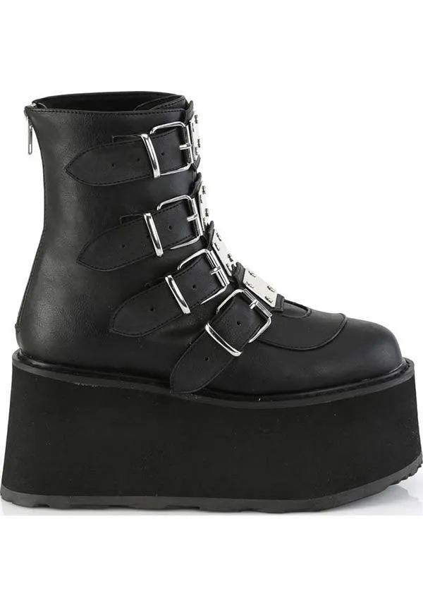 DAMNED-105 [Black] | PLATFORM BOOTS [IN STOCK]*