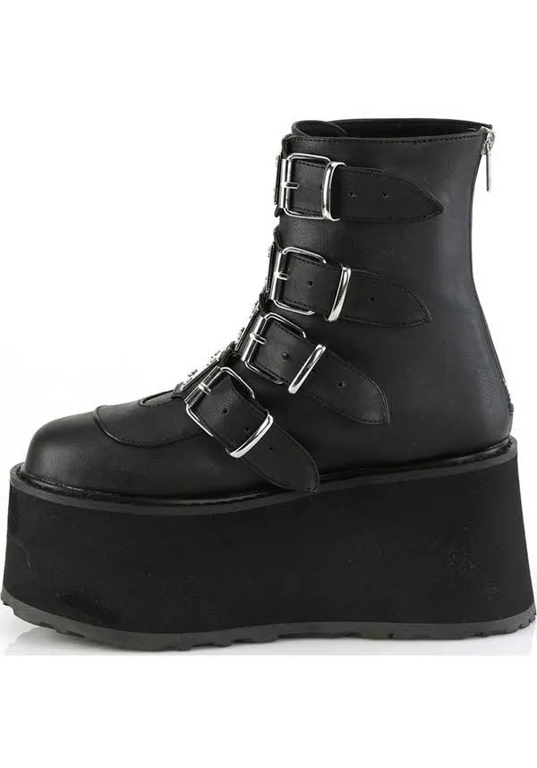DAMNED-105 [Black] | PLATFORM BOOTS [IN STOCK]*