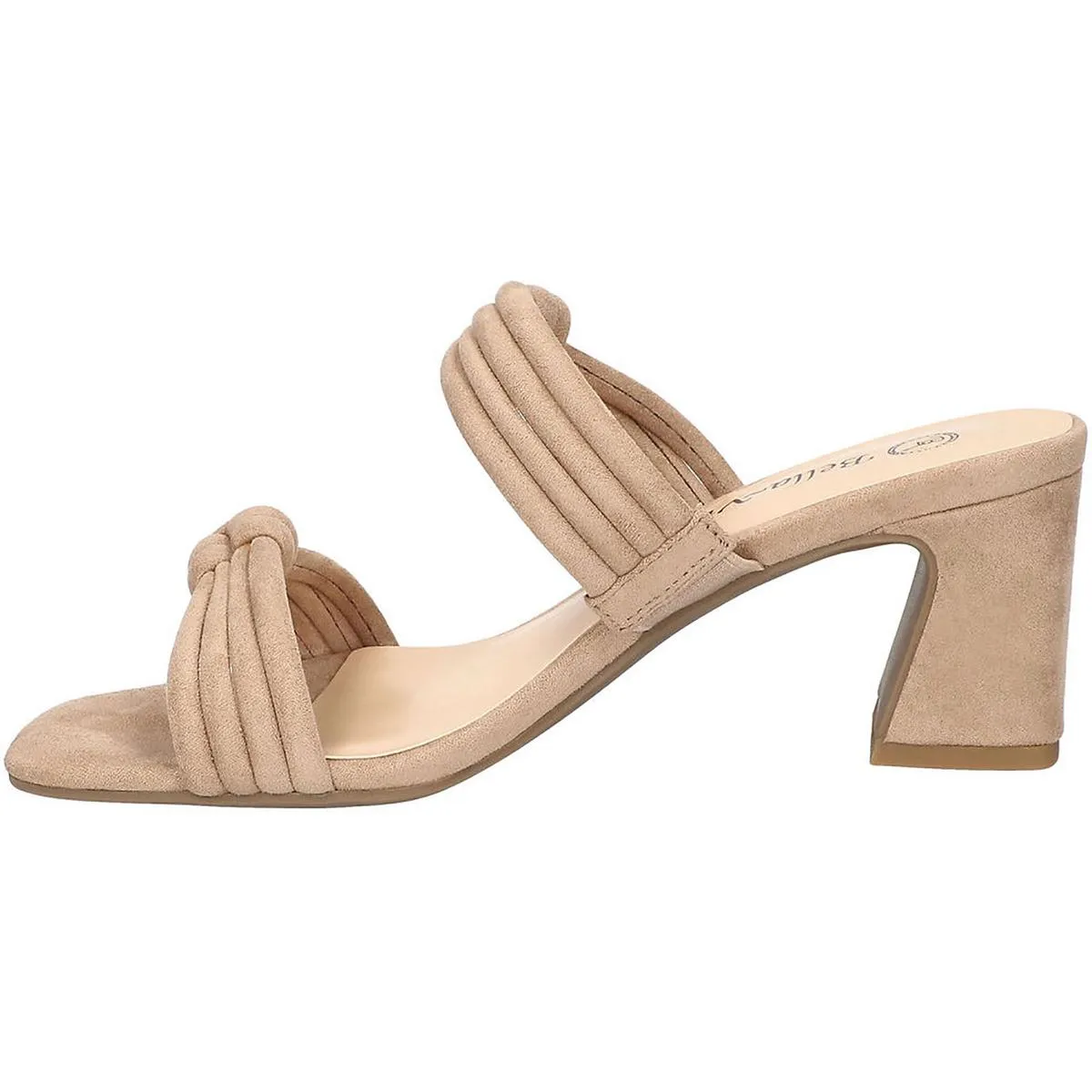 Danville Womens Faux Suede Square Toe Block Heel