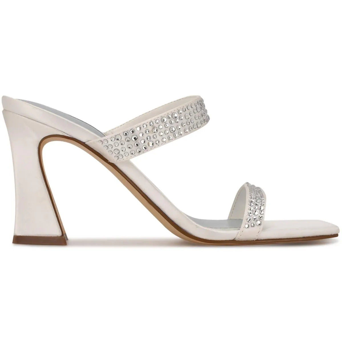 Darlbh 7 Womens Slip On Rhinestone Heels