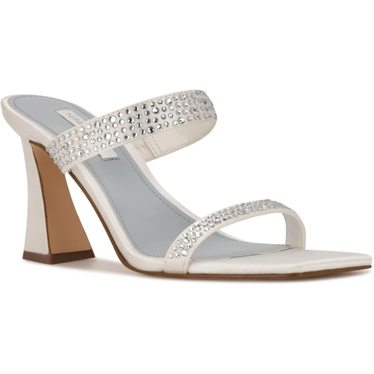 Darlbh 7 Womens Slip On Rhinestone Heels