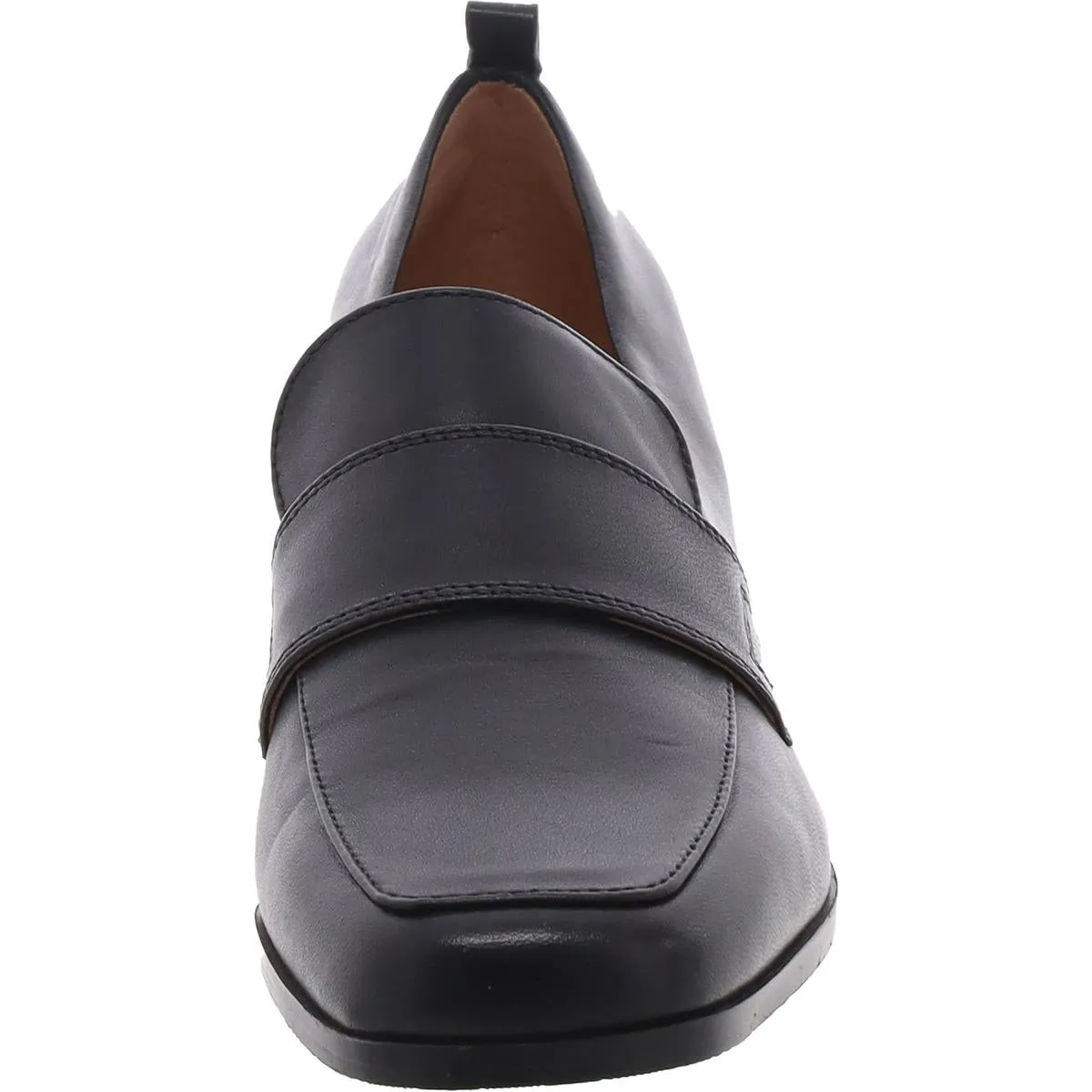 DARLENE Womens Cushioned Footbed Leather Loafers