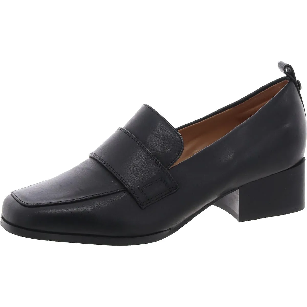 DARLENE Womens Cushioned Footbed Leather Loafers