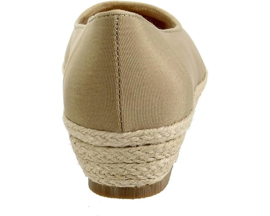 David Tate Chill Women's US 5 Taupe Round Toe Slip-On Espadrille Shoes KHD291