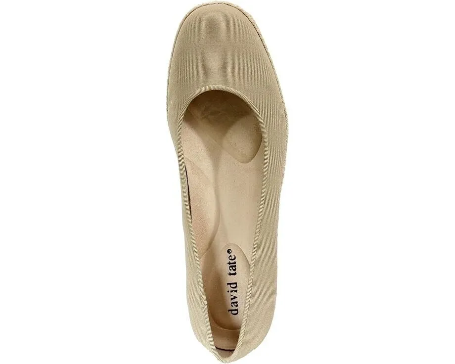 David Tate Chill Women's US 5 Taupe Round Toe Slip-On Espadrille Shoes KHD291