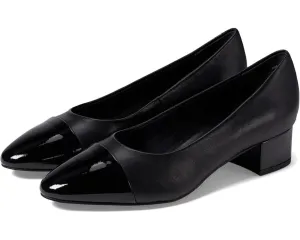 David Tate Colette Women's 8.5 Black Nappa Leather Slip-On Stylish Pumps ZPO77 (Black,8.5)