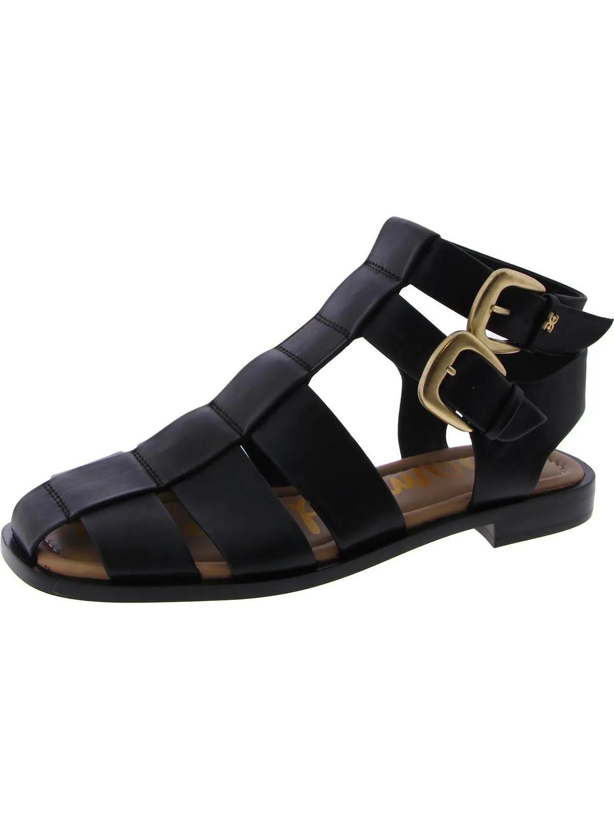 Dawn Womens Leather Buckle Ankle Strap