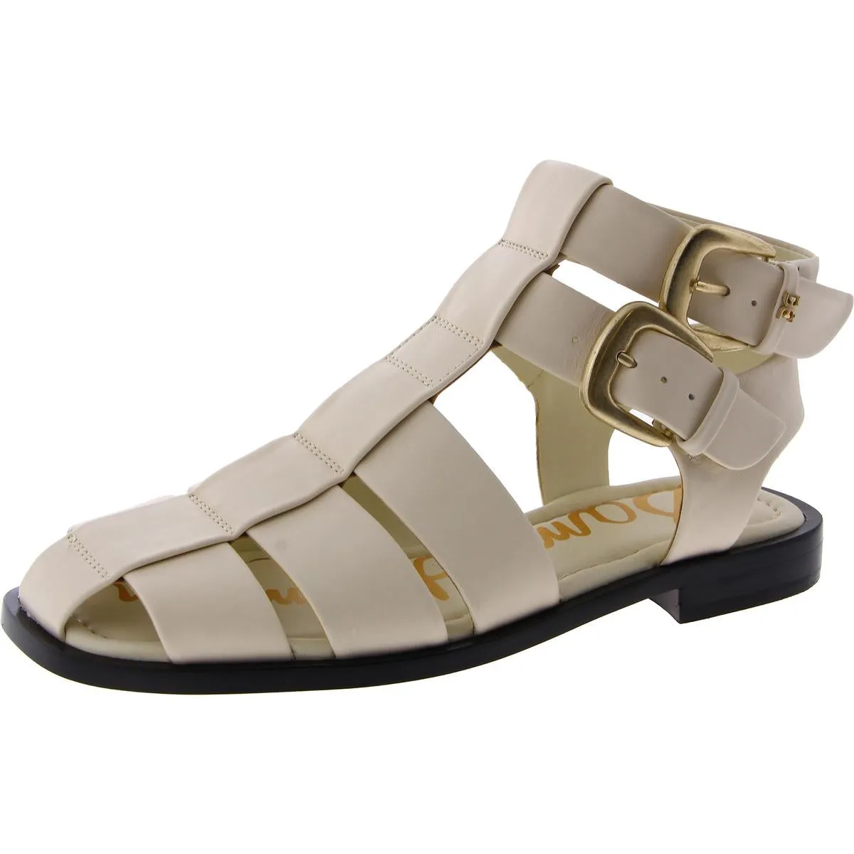 Dawn Womens Leather Buckle Ankle Strap