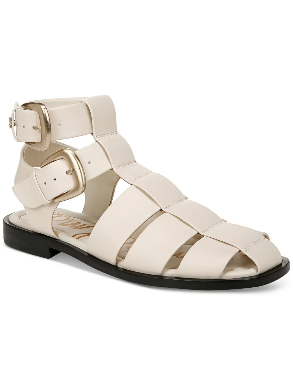 Dawn Womens Leather Buckle Ankle Strap
