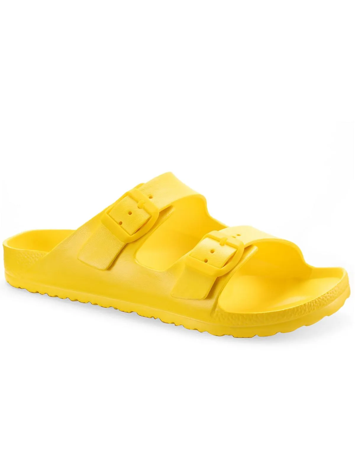 Dayvina Womens Footbed Buckle Pool Slides