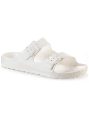 Dayvina Womens Footbed Buckle Pool Slides