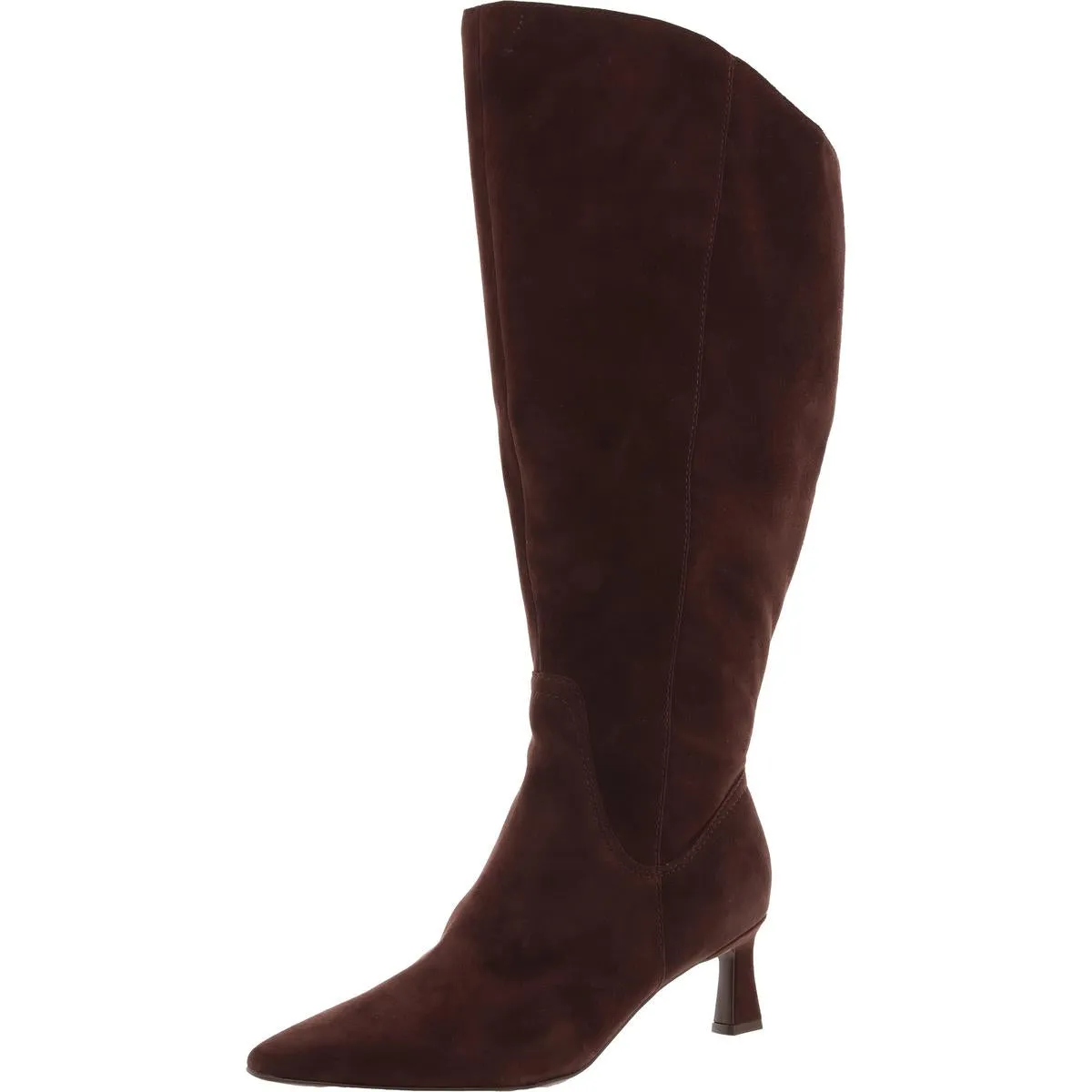 Deesha Womens Solid Leather Knee-High Boots