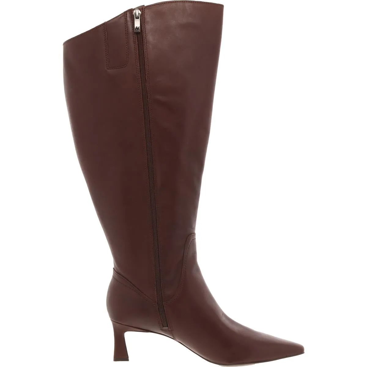 Deesha Womens Solid Leather Knee-High Boots