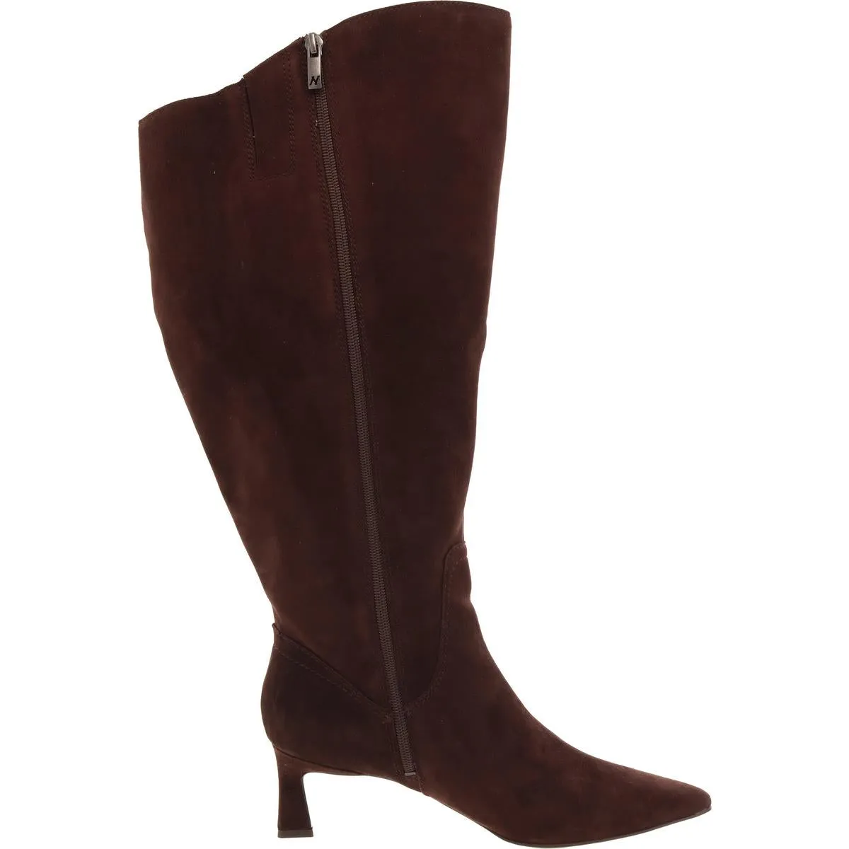 Deesha Womens Solid Leather Knee-High Boots