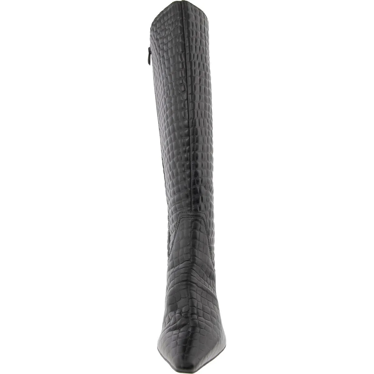 Deesha Womens Solid Leather Knee-High Boots