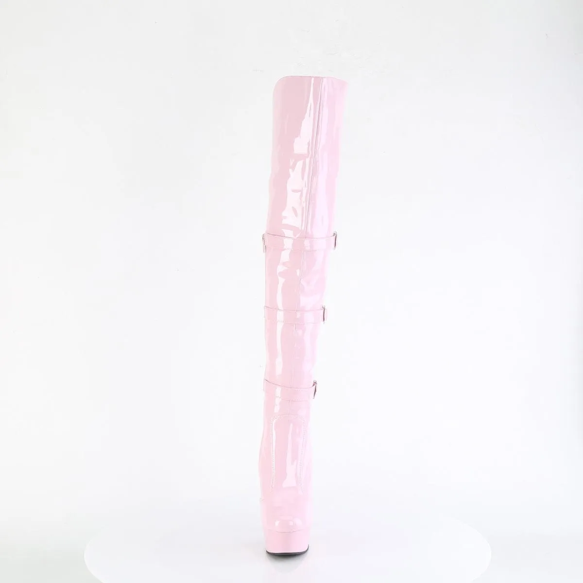 DELIGHT-3018 Baby Pink Stretch Patent/Baby Pink