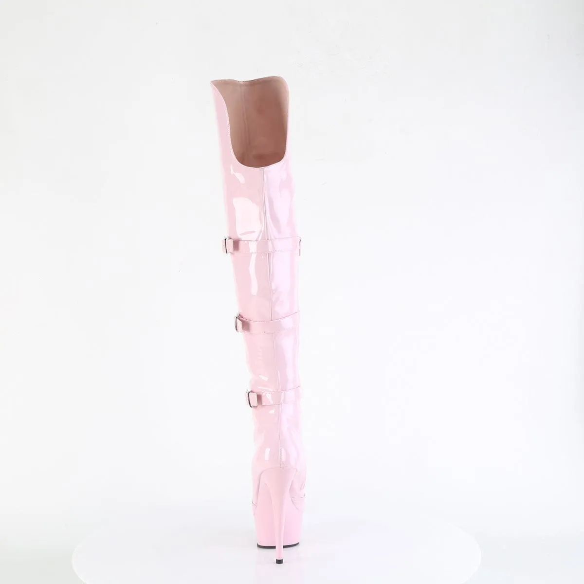 DELIGHT-3018 Baby Pink Stretch Patent/Baby Pink