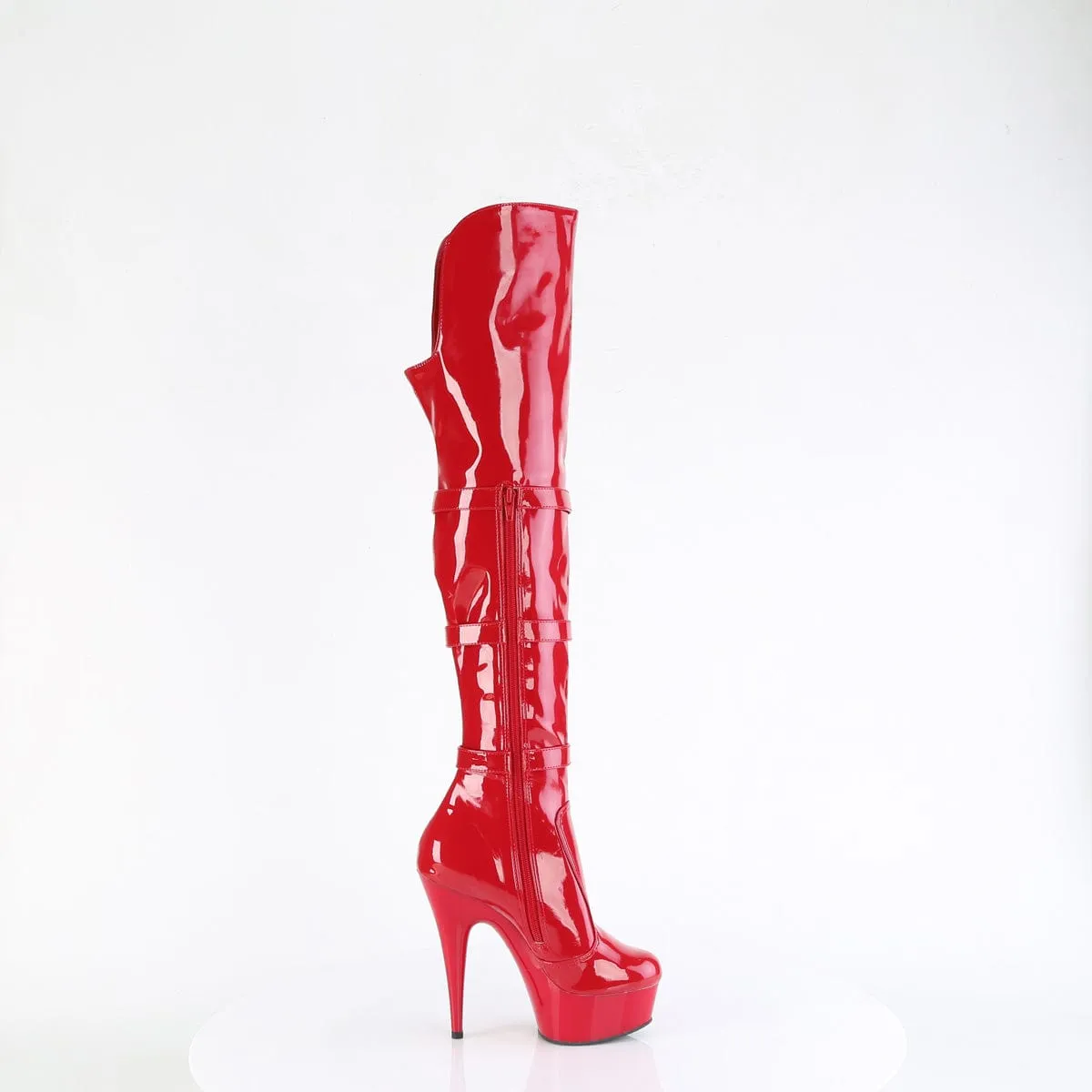 DELIGHT-3018 Red Stretch Patent/Red