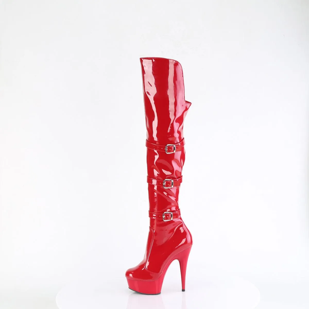 DELIGHT-3018 Red Stretch Patent/Red