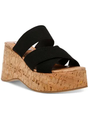 Deo Womens Wedge Slip On Platform Sandals