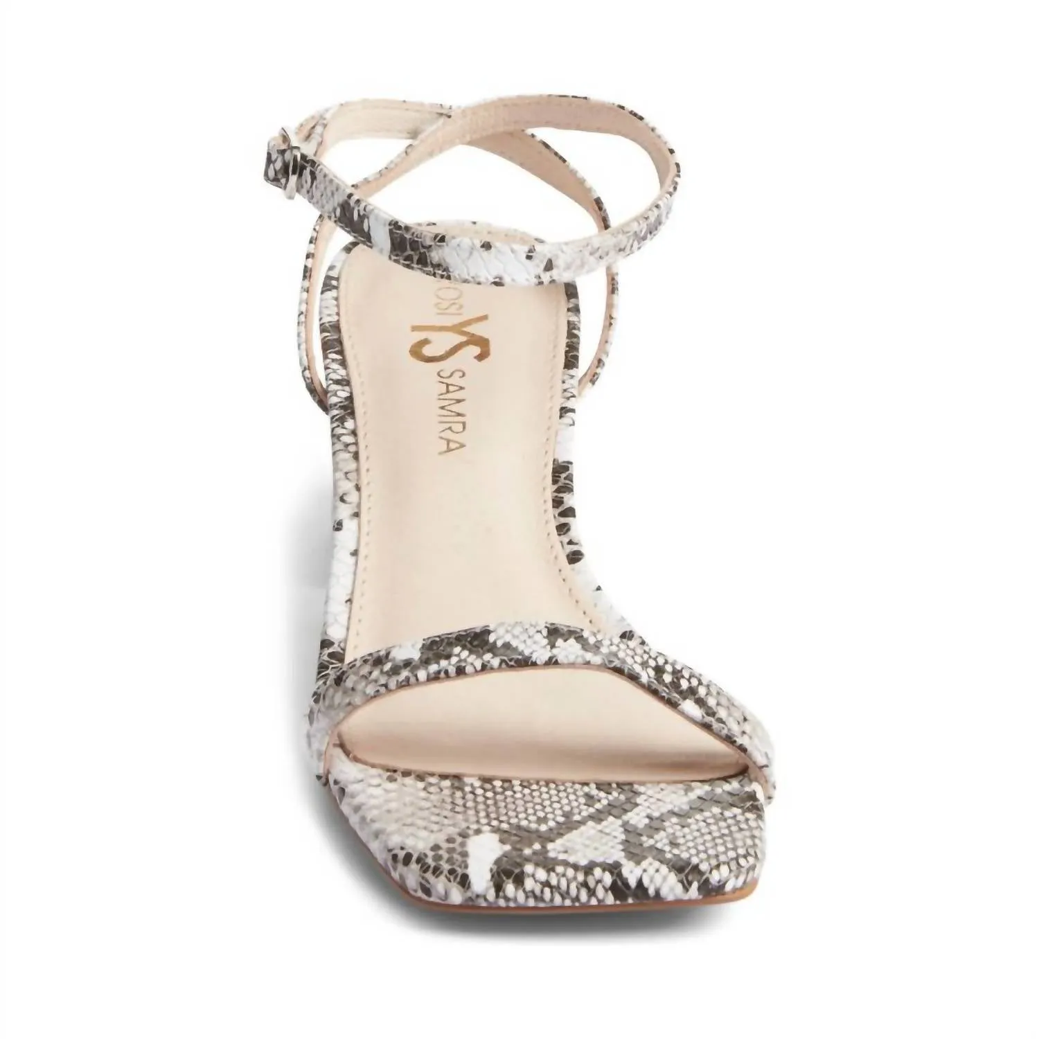 Diana Heels In Natural Snake