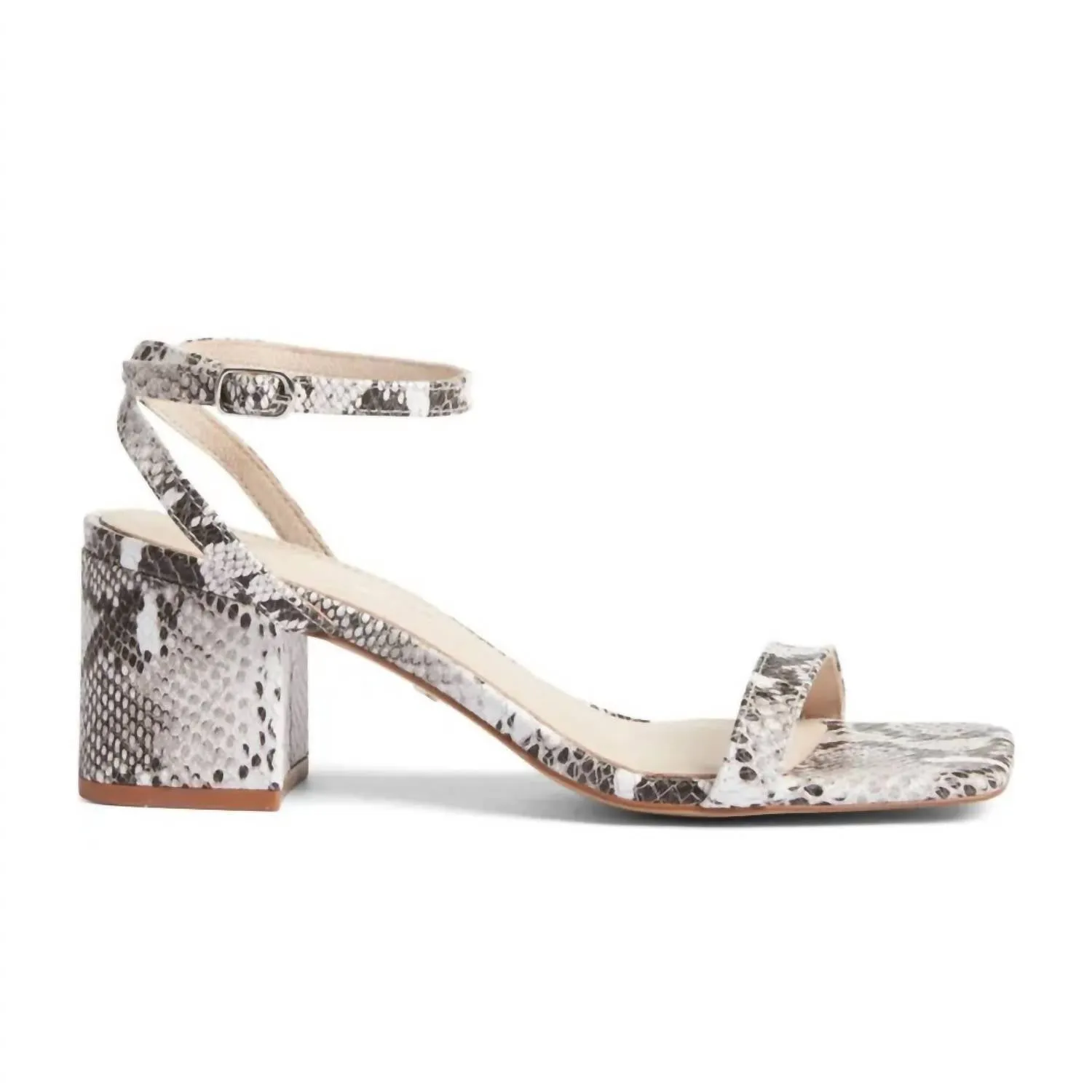 Diana Heels In Natural Snake