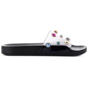 DINA SLIDE Womens Man Made Slip On Pool Slides